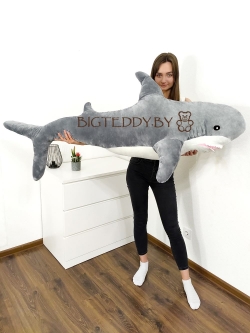 Мягкая игрушка "Акула серая" 160 см 