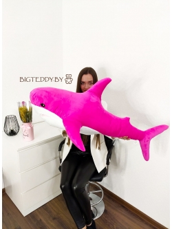 Мягкая игрушка "Акула малиновая" 120 см 