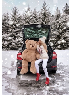 Плюшевый мишка "Ричи" 150 см кофейный
