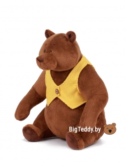 Плюшевый медведь "Mr Brown" 40 см жилетка
